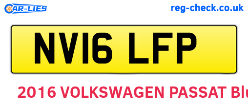 NV16LFP are the vehicle registration plates.