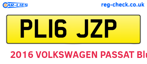 PL16JZP are the vehicle registration plates.