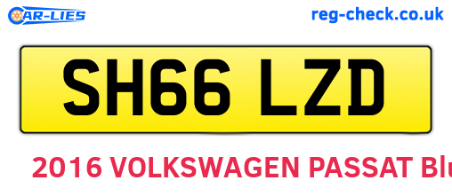 SH66LZD are the vehicle registration plates.