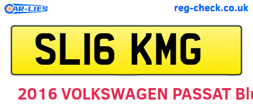 SL16KMG are the vehicle registration plates.