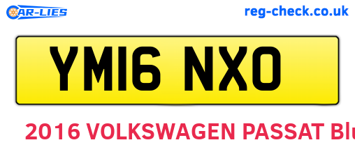 YM16NXO are the vehicle registration plates.