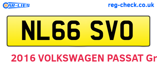 NL66SVO are the vehicle registration plates.