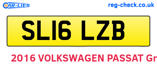 SL16LZB are the vehicle registration plates.