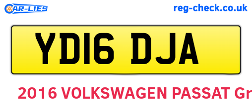 YD16DJA are the vehicle registration plates.