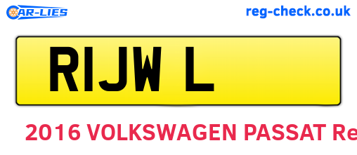 R1JWL are the vehicle registration plates.