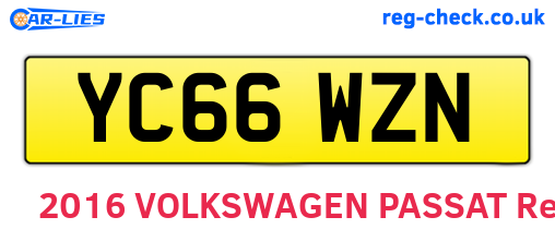 YC66WZN are the vehicle registration plates.