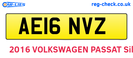 AE16NVZ are the vehicle registration plates.