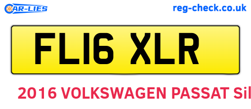FL16XLR are the vehicle registration plates.