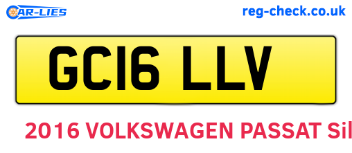 GC16LLV are the vehicle registration plates.