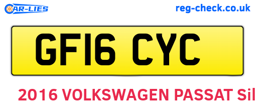 GF16CYC are the vehicle registration plates.