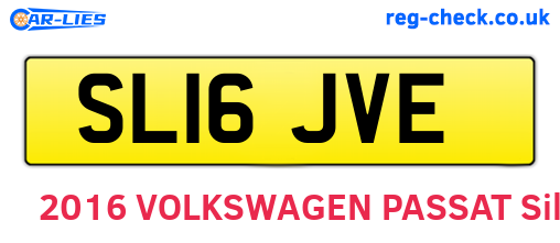 SL16JVE are the vehicle registration plates.