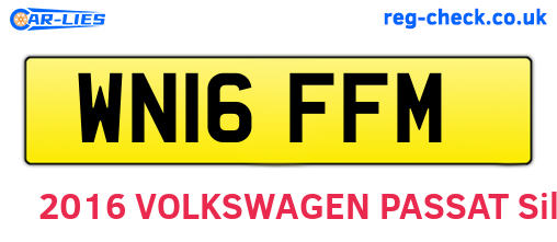 WN16FFM are the vehicle registration plates.