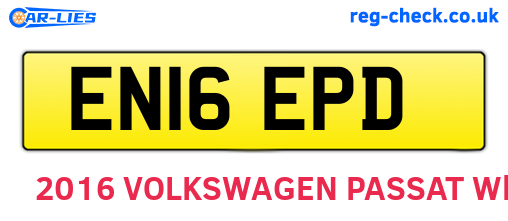 EN16EPD are the vehicle registration plates.