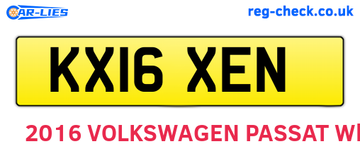 KX16XEN are the vehicle registration plates.