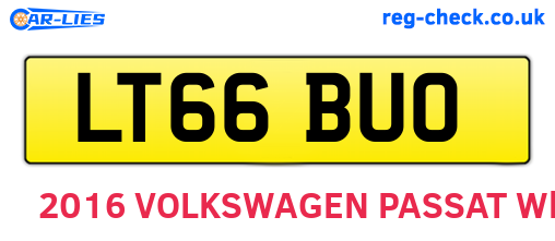 LT66BUO are the vehicle registration plates.