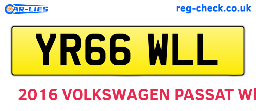 YR66WLL are the vehicle registration plates.