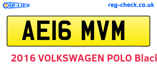 AE16MVM are the vehicle registration plates.