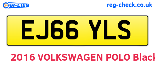 EJ66YLS are the vehicle registration plates.