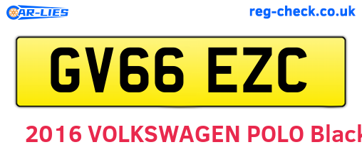 GV66EZC are the vehicle registration plates.
