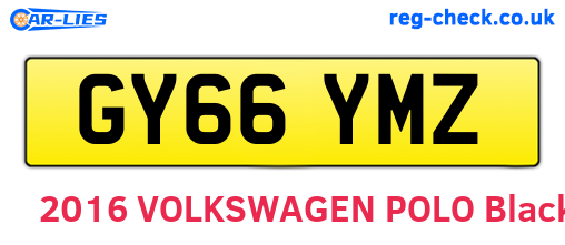 GY66YMZ are the vehicle registration plates.
