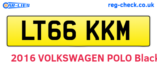 LT66KKM are the vehicle registration plates.