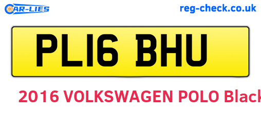 PL16BHU are the vehicle registration plates.