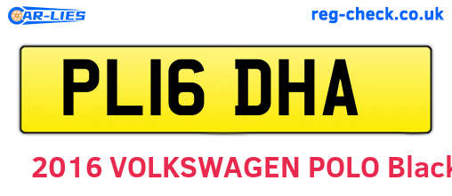 PL16DHA are the vehicle registration plates.