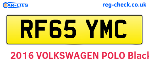 RF65YMC are the vehicle registration plates.