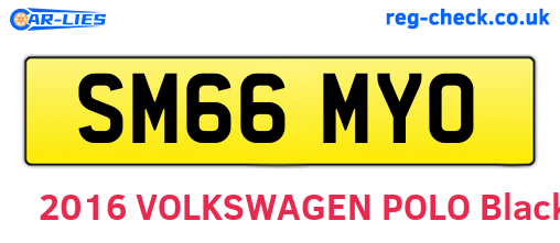 SM66MYO are the vehicle registration plates.