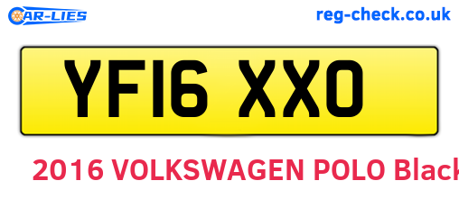 YF16XXO are the vehicle registration plates.