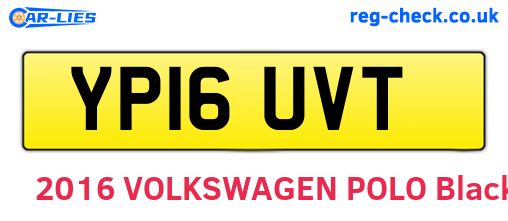 YP16UVT are the vehicle registration plates.