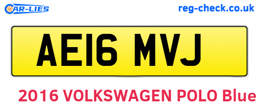 AE16MVJ are the vehicle registration plates.