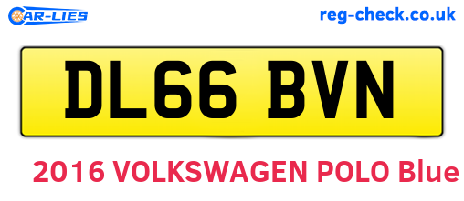 DL66BVN are the vehicle registration plates.