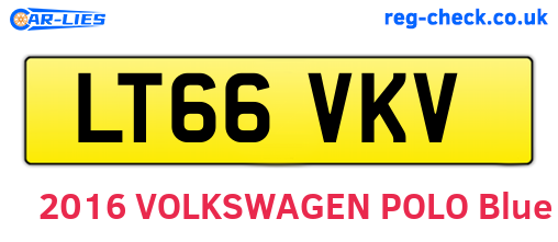 LT66VKV are the vehicle registration plates.