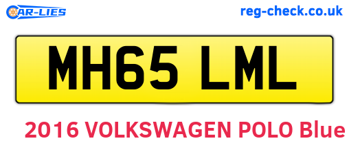 MH65LML are the vehicle registration plates.