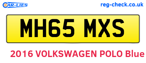 MH65MXS are the vehicle registration plates.