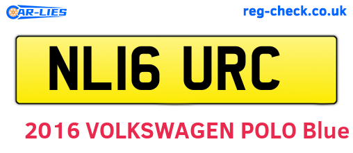 NL16URC are the vehicle registration plates.
