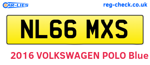 NL66MXS are the vehicle registration plates.