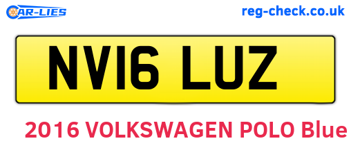 NV16LUZ are the vehicle registration plates.