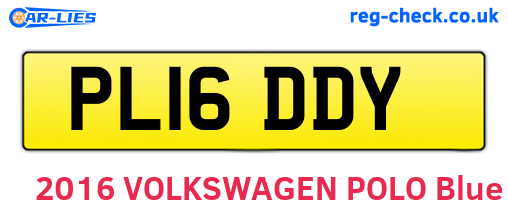 PL16DDY are the vehicle registration plates.