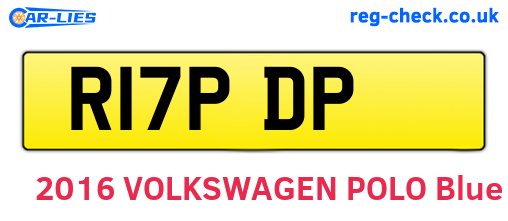 R17PDP are the vehicle registration plates.