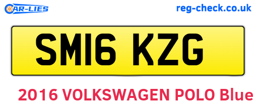 SM16KZG are the vehicle registration plates.