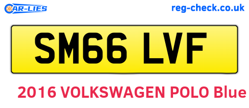 SM66LVF are the vehicle registration plates.