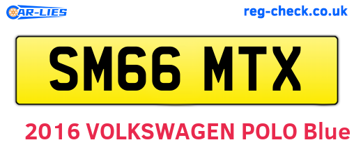 SM66MTX are the vehicle registration plates.