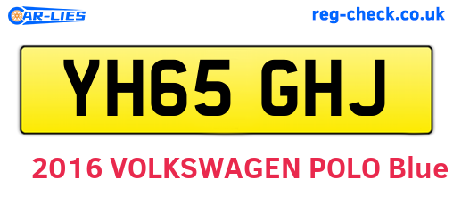 YH65GHJ are the vehicle registration plates.