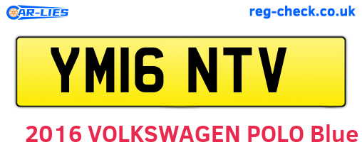 YM16NTV are the vehicle registration plates.