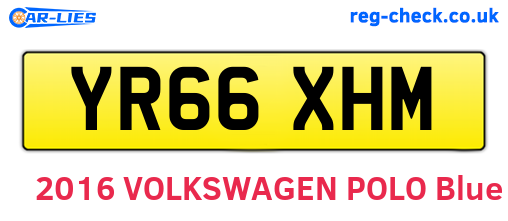 YR66XHM are the vehicle registration plates.