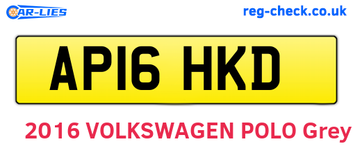AP16HKD are the vehicle registration plates.