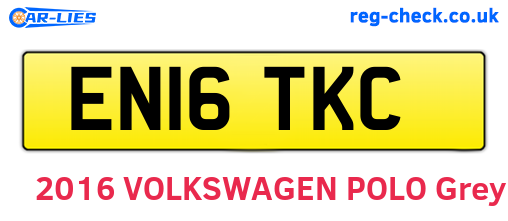 EN16TKC are the vehicle registration plates.
