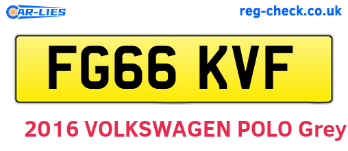 FG66KVF are the vehicle registration plates.